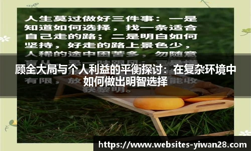 顾全大局与个人利益的平衡探讨：在复杂环境中如何做出明智选择